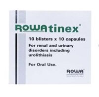 Thuốc Rowatinex (Borneol) dự phòng và điều trị sỏi niệu, sỏi thận (Hộp 10 vỉ x 10 viên)