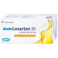 Thuốc Savi Losartan 50 điều trị tăng huyết áp nguyên phát