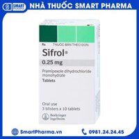Thuốc Sifrol 0.25mg điều trị bệnh parkinson (3 vỉ x 10 viên)