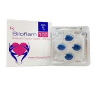 Thuốc Siloflam 100 Flamingo điều trị rối loạn cương và rối loạn xuất tinh Hộp 1 vỉ x 4 viên
