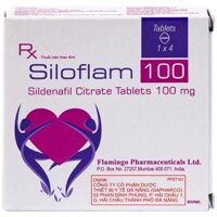 Thuốc Siloflam 100 Flamingo điều trị rối loạn cương dương (1 vỉ x 4 viên)