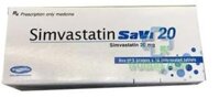 Thuốc Simvastatin Savi 20Mg - Hộp 3 vỉ x 10 viên
