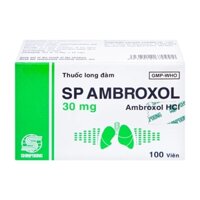 Thuốc Sp Ambroxol 30mg long đờm, tiêu nhầy (Hộp 100 viên)