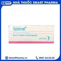 Thuốc Sporal Janssen điều trị các bệnh nấm phụ khoa, da, toàn thân (1 vỉ x 4 viên)