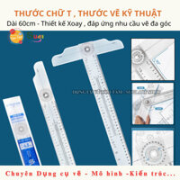 Thước T , Thước chữ T , Thước vẽ kỹ thuật , Thước đo đa năng - Thước T Xoay T-2260