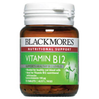Thuốc tăng cường năng lượng Blackmores Vitamin B12 (Cyanocobalamin) 100mcg 75 Viên