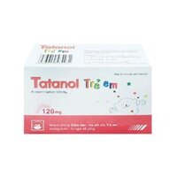 Thuốc Tatanol trẻ em 120mg hạ sốt, giảm đau cho trẻ em (Hộp 10 vỉ x 20 viên)