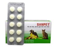 Thuốc tẩy giun cho chó - mèo Sanpet