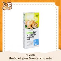 Thuốc Tẩy Giun Cho Mèo Drontal For Cat 1 Viên
