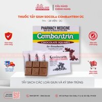 Thuốc Tẩy Giun Combantrin Vị Socola 6 Viên úc