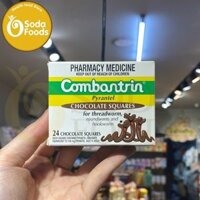 Thuốc tẩy giun Combantrin vị socola 24v – Hộp 24 viên