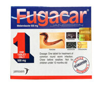 Thuốc Tẩy Giun Fugacar Mebendazole (Hộp 1 viên)