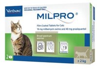 Thuốc tẩy giun Milpro cho mèo từ >2kg