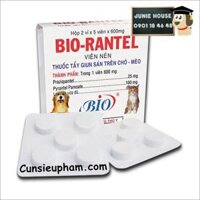 Thuốc tẩy giun sán cho chó – mèo Bio Rantel