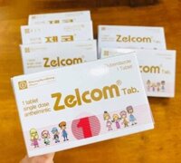Thuốc tẩy giun Zelcom Tab. hộp 1 vỉ x 1 viên
