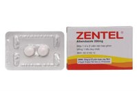 Thuốc tẩy giun Zentel 200mg- Hộp 2 viên