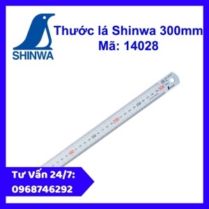 Thước thẳng Shinwa 14028, 300mm
