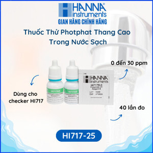 Thuốc thử Photphat thang cao Hanna HI717-25 (40 Lần)