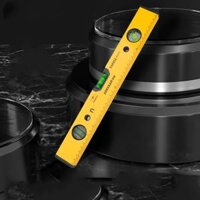 thước thủy cân bàn bida Deli cấp độ chính xác cao nhỏ có từ tính mạnh thước đo nước phẳng mini bằng hợp kim nhôm thước đo cân bằng dụng cụ đo mức thước thủy tròn thước nivo điện tử Thước thủy thường