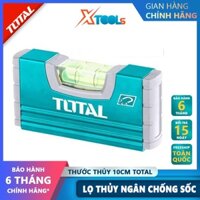 Thước thủy từ tính TOTAL TMT20105M | thước thủy nam châm Chiều dài 10cm, Tiêu chuẩn VPA, Độ dày 1,5mm, Lọ thủy ngân chốn