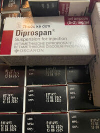 Thuốc tiêm Diprospan (Betamethasone) Organon điều trị bệnh cơ xương và mô mềm (1 ống x 1ml)