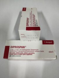 Thuốc tiêm Diprospan (Betamethasone) điều trị bệnh cơ xương và mô mềm (1 ống x 1ml) hàng thổ ORGANON