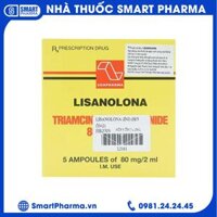 Thuốc tiêm Lisanolona 80mg/2ml Lisapharma điều trị dị ứng, hen suyễn, viêm mũi dị ứng (5 ống)