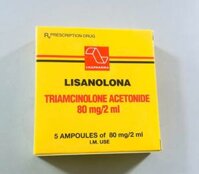 Thuốc tiêm Lisanolona 80mg/2ml điều trị dị ứng, sẹo lồi, viêm khớp