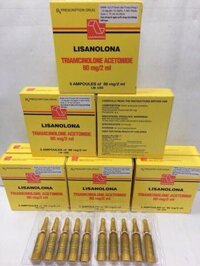 Thuốc tiêm Lisanolona 80mg/2ml (hộp 5 ống x 2ml)