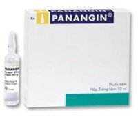 Thuốc tiêm Panangin Gedeon (Magnesium aspartate) điều trị suy tim, nhồi máu cơ tim, loạn nhịp tim (5 ống x 10ml)