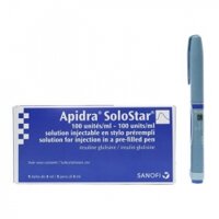 Thuốc tiêm tiểu đường Apidra Solostar 100IU/ml 5 bút tiêm