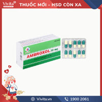 Thuốc tiêu đờm Ambroxol 30mg Domesco | Hộp 100 viên