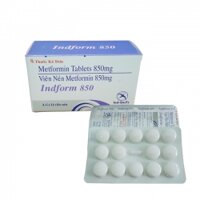 Thuốc tiểu đường INDFORM 850 Hộp 4 vỉ x 14 viên