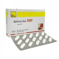 Thuốc tiểu đường Metformin Denk 1000mg, Hộp 30 viên
