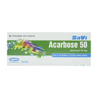 Thuốc tiểu đường Savi Acarbose 50 100 viên