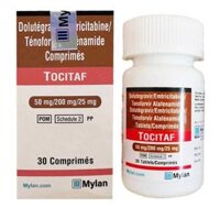 Thuốc TOCITAF 50mg/200mg/25mg Mylan H/30v (Dolutegravir/Emtricitabine/Tenofovir Alafenamide) điều trị dự phòng HIV