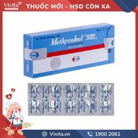 Thuốc trị bệnh lý thần kinh ngoại biên Methycobal 500mcg | Hộp 30 viên