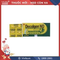 Thuốc trị cảm cúm Decolgen ND Không gây buồn Hộp 100 viên