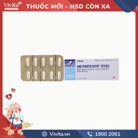 Thuốc trị cao huyết áp, đau thắt ngực Herbesser R100 | Hộp 100 viên