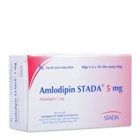 Thuốc trị cao huyết áp Amlodipin Stada 5mg hộp 30 viên