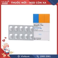 Thuốc trị cao huyết áp Micardis Plus 40mg/12.5mg | Hộp 30 viên