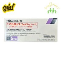 Thuốc trị cao huyết áp Amlodipine 5mg Towa 100 viên của Nhật Bản