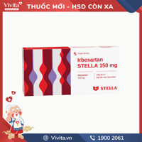 Thuốc trị cao huyết áp Irbesartan Stella 150mg | Hộp 28 viên