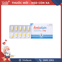 Thuốc trị cao huyết áp Amlodipin 5mg l Hộp 30 viên