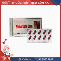 Thuốc trị đau nửa đầu Flunarizine 5mg TV.Pharm | Hộp 100 viên