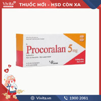 Thuốc trị đau thắt ngực, suy tim Procoralan 5mg | Hộp 56 viên