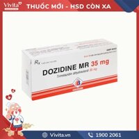 Thuốc trị đau thắt ngực Dozidine MR 35mg | Hộp 60 viên