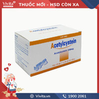 Thuốc trị ho Acetylcystein 200 Cửu Long | Hộp 30 gói
