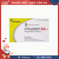 Thuốc trị hội chứng tiền kinh nguyệt Cyclogest 400mg | Hộp 15 viên