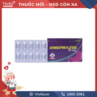 Thuốc trị loét dạ dày, tá tràng Omeprazol Domesco 20mg | Hộp 30 viên